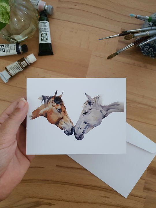 Paddock Friends | Blank Greeting Card