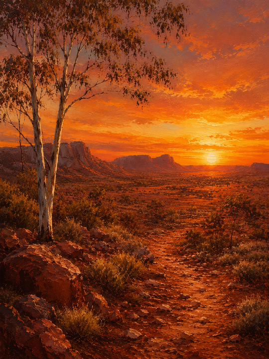 Desert Horizon Canvas Print