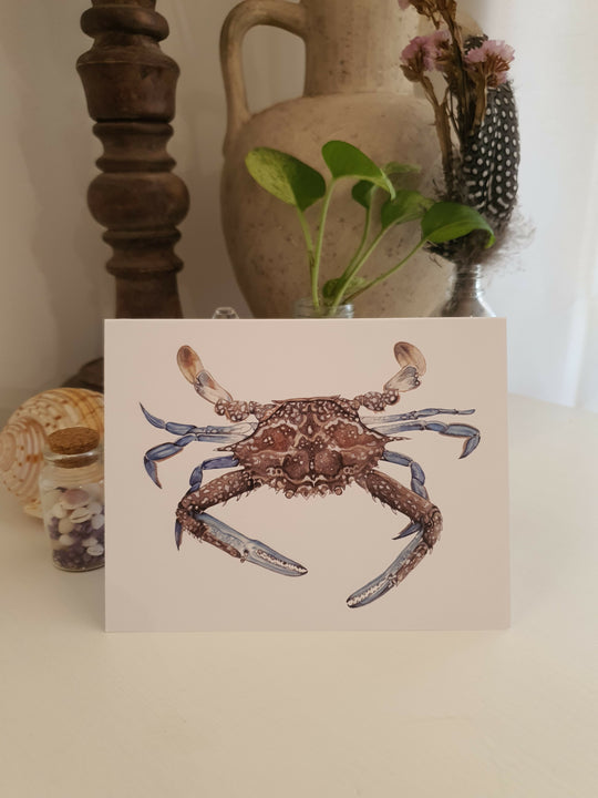Blue Swimmer Crab | Blank Greeting Card