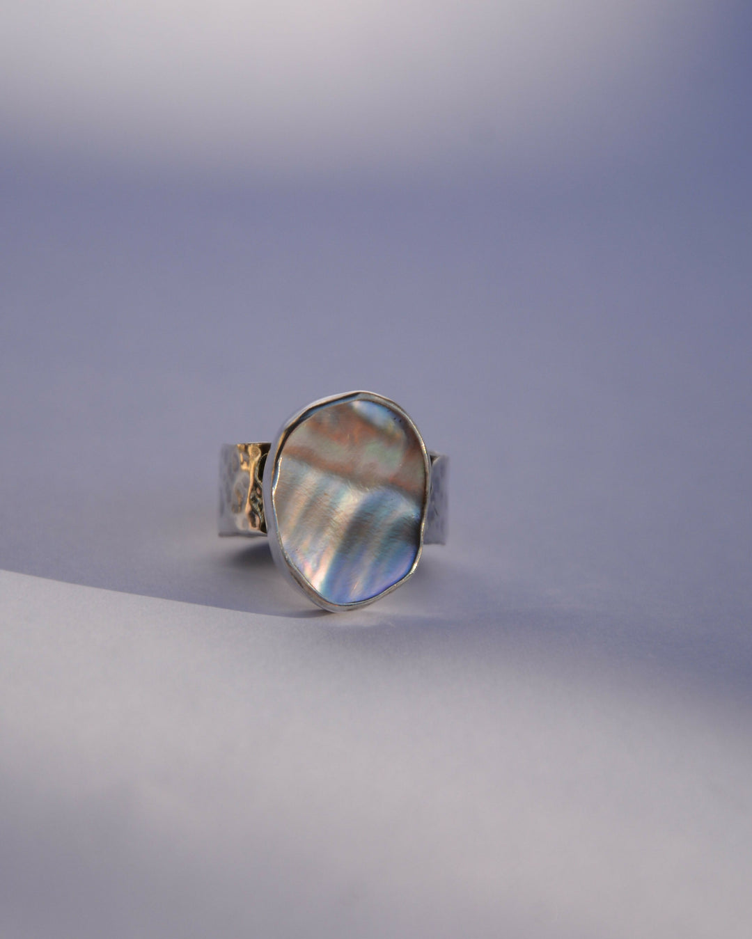Abalone Textured Ring