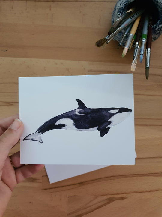 Orca | Blank Greeting Card