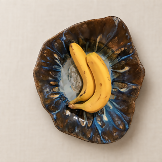 Midnight Bloom Serving Bowl