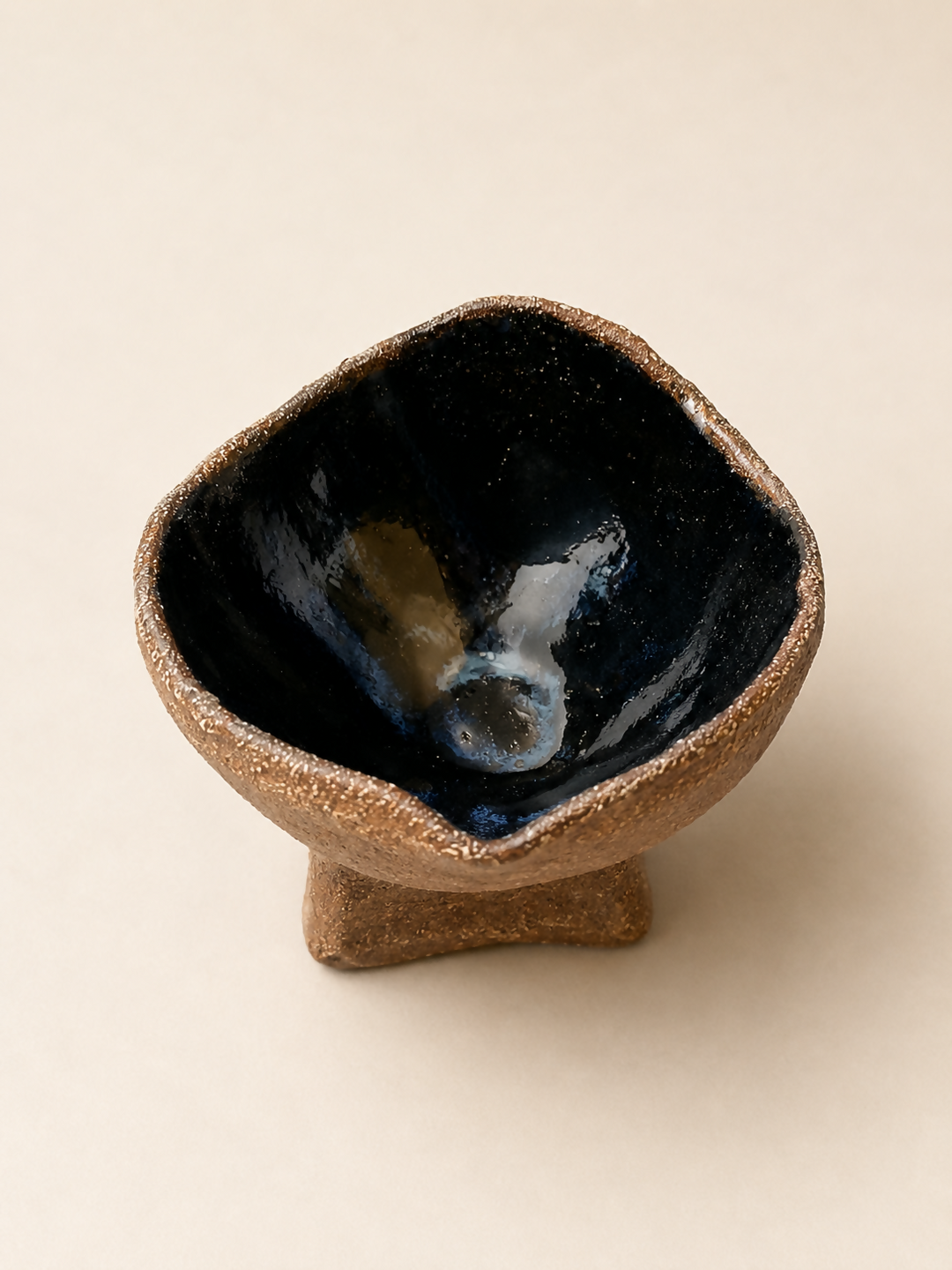 Handmade Small Ceramic Pedestal Dish