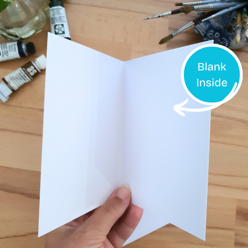 Ta Ta Lizard | Blank Greeting Card
