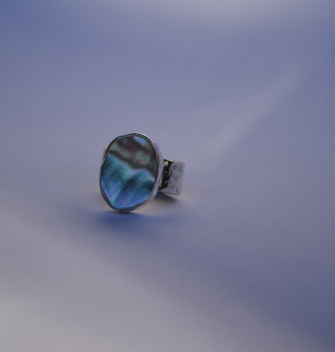 Abalone Textured Ring