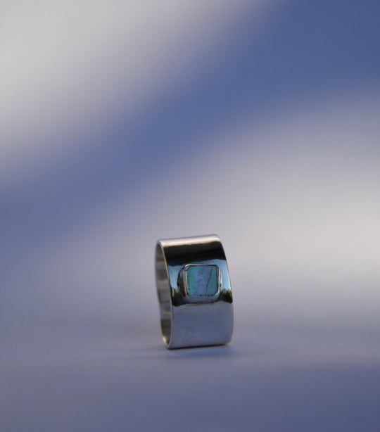 Abalone Mini Square Ring 1