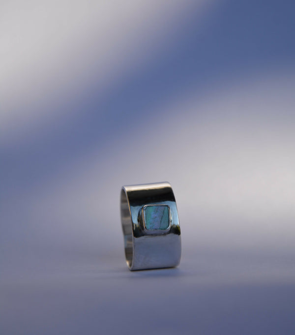 Abalone Mini Square Ring 1