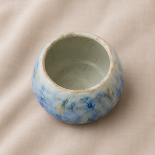 Tidal Blue Sculptural Vessel