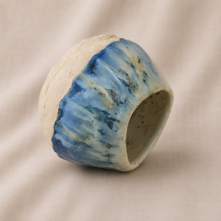 Tidal Blue Sculptural Vessel