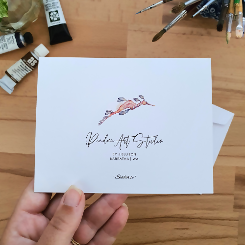 Seahorse | Blank Greeting Card